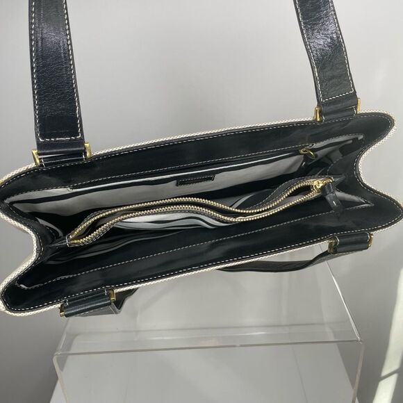 Kate Spade- Cream & Black Satchel - Picture 2 of 5